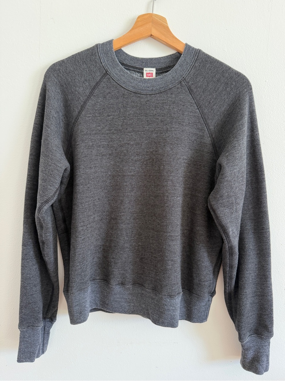 Re/Done Hanes Raglan Sweatshirt